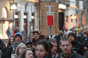 protests against the government anti-coronavirus measures