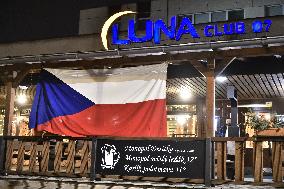 Restaurant Luna Club 07, Teplice, protest, corona, covid-19 virus government rules
