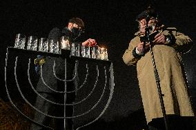 David Peter, Karol Sidon, Menorah, Jewish holiday of Hanukkah