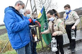 Light from Bethlehem, scouts, Czech, Austria