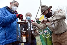 Light from Bethlehem, scouts, Czech, Austria