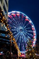 Christmas time, decoration, Zlin, Ferris wheel