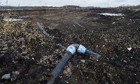 Ostramo, chemical plant, oil lagoons clean-up