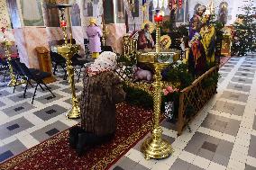 orthodox Christmas liturgy, online, church in Olomouc, mass