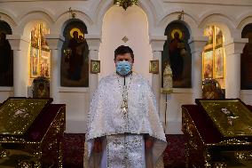 orthodox Christmas liturgy, online, church in Olomouc, mass