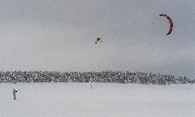 snowkiting, snowkiters, weather, snow, wind, winter