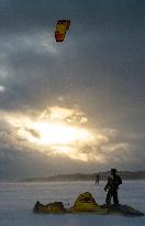 snowkiting, snowkiters, weather, snow, wind, winter