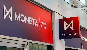 Moneta Money Bank, headquarters, Prague - Michle, logo