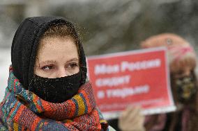 Rally against arrest of Alexei Navalny in Prague