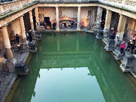 The Roman Baths, Bath, water, thermal, United Kingdom, UK, England