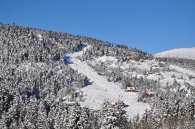 Lift to the Brown Hill, mountain, Krkonose