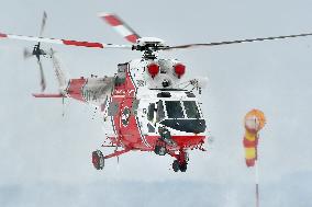 rescue helicopter W-3A Sokol, transport of patients with coronavirus