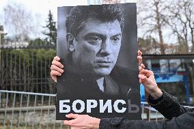 Meeting to commemorate former Russian Deputy PM Boris Nemtsov in Prague