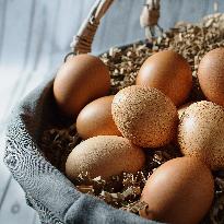 eggs, egg, brown, basket