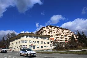 Hotel Palace, Luhanka travel agency office, Luhacovice Spa