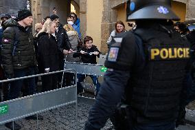 Protest event staged by Chcipl PES anti-lockdown group took place at Old Town Square