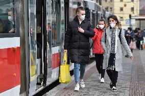People, Brno, respirators, state of emergency, epidemic, pandemic, coronavirus, covid-19