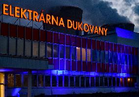 Nuclear Power Plant Dukovany shines blue on occasion of World Autism Awareness Day