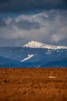 Mount Snezka, Krkonose, Giant Mountains, snow, weather, landscape