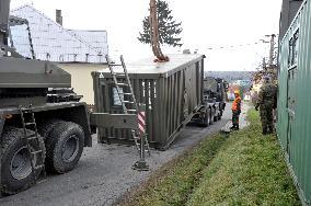 explosion of the ammunition store in Vrbetice, army, soldiers, guard unit