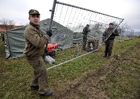 explosion of the ammunition store in Vrbetice, army, soldiers, guard unit