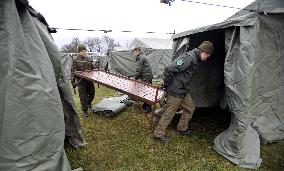 explosion of the ammunition store in Vrbetice, army, soldiers, guard unit