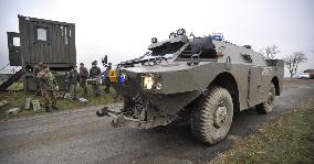 explosion of the ammunition store in Vrbetice, army, soldiers, guard unit