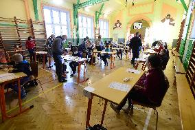 test for COVID, school children, classroom, schools reopen