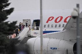 plane Ilyushin 96-300, Expelled diplomats, departure, aircraft