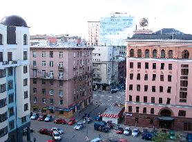 Czech House Moscow, view towards Tverskaya Street