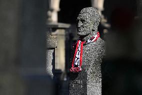 the Vysehrad Cemetery in Prague, Josef Bican's grave