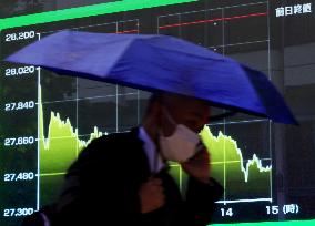 Tokyo stocks plunge