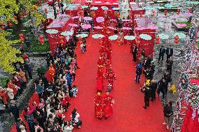 Zhuoshui Ancient Town Water Collective Wedding