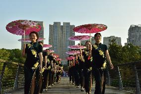 Cheongsam Show Activities Welcome Double Ninth Festival