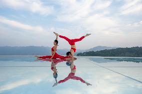 China Three Gorges Dam Yoga