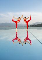 China Three Gorges Dam Yoga