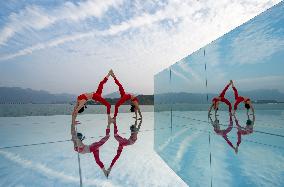 China Three Gorges Dam Yoga