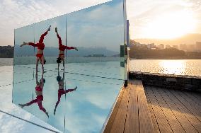 China Three Gorges Dam Yoga