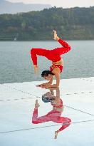 China Three Gorges Dam Yoga