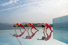 China Three Gorges Dam Yoga