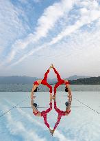 China Three Gorges Dam Yoga