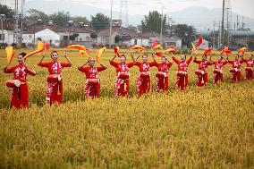Rice Fields Waist Drum
