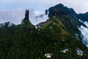 World natural heritage fanjing mountain in Guizhou,China