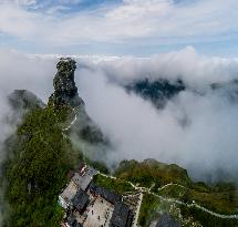World natural heritage fanjing mountain in Guizhou,China