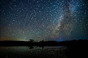 Starry Sky Over Ulan Butian Grassland