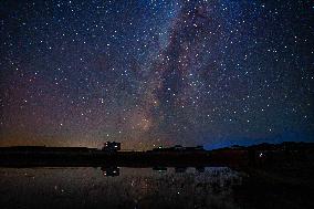 Starry Sky Over Ulan Butian Grassland