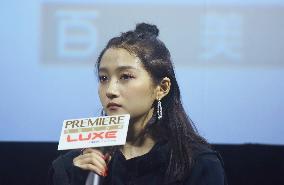Actress Guan Xiaotong Promotes Film Oversize Love