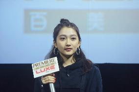 Actress Guan Xiaotong Promotes Film Oversize Love