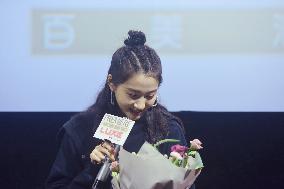 Actress Guan Xiaotong Promotes Film Oversize Love