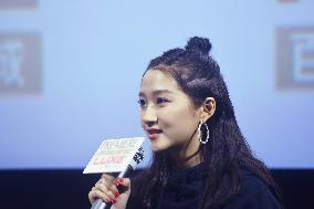 Actress Guan Xiaotong Promotes Film Oversize Love